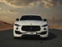 White Maserati Levante S 2017 for rent in Abu Dhabi 4